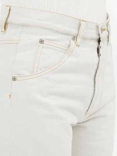 Maison Margiela Woman Pants Off White Size 28 Cotton