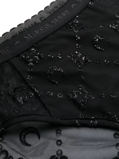 Marine Serre Logo Waistband Mesh Brief