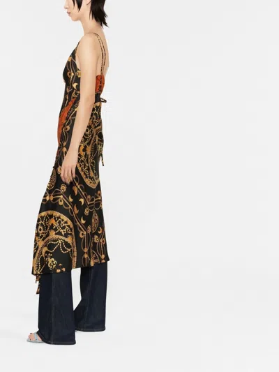 Marine Serre Ornament Jewelry-print Regenerated-silk Dress