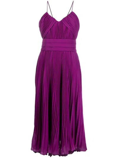 Max Mara Women Flared Pleated Dress