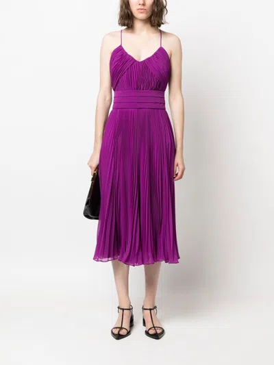 Max Mara Women Flared Pleated Dress