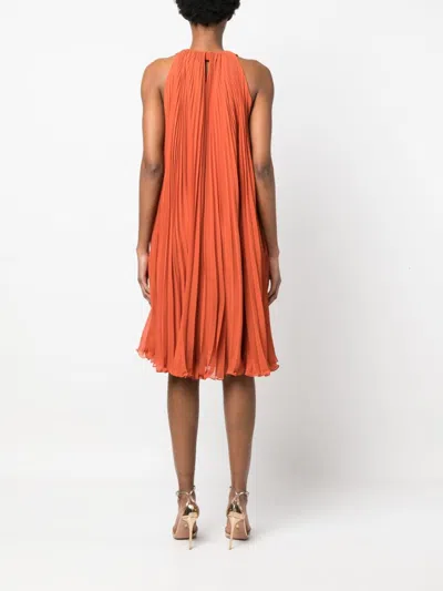 Max Mara Golena Belted Pleated Midi Dress