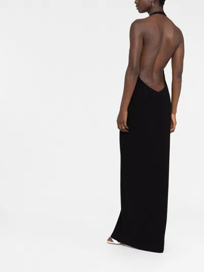 Monot Pre Silk Crepe Long Dress