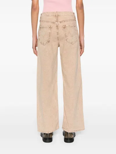Mother The Dodger Flood High Rise Jeans In Dark Khaki