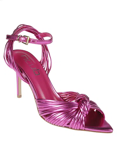 Ncub Woman Sandals Fuchsia Size 6 Textile Fibers
