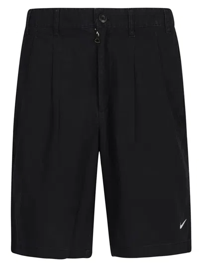 Nike Tailored Shorts With Buttoned Back Pockets And Pleats In Black