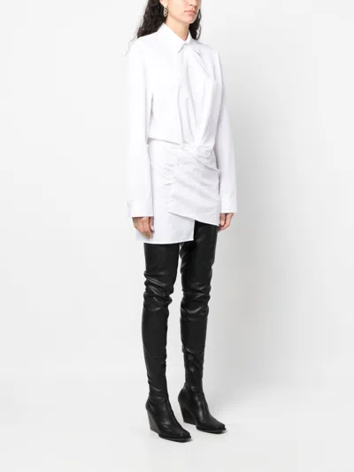 Off-white Off White Cotton Shirt Dress