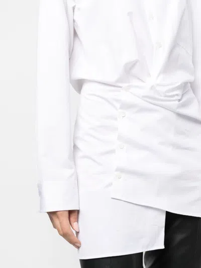 Off-white Off White Cotton Shirt Dress