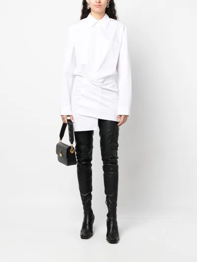 Off-white Off White Cotton Shirt Dress