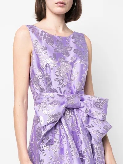 P.a.r.o.s.h Floral-pattern Satin Midi Dress