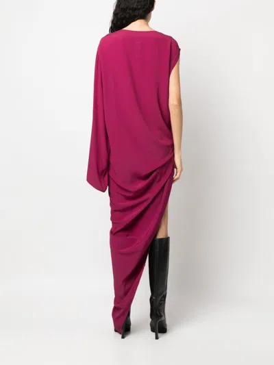 Rick Owens Edfu Gown In Cocoon Silk Blend Crepe Clothing