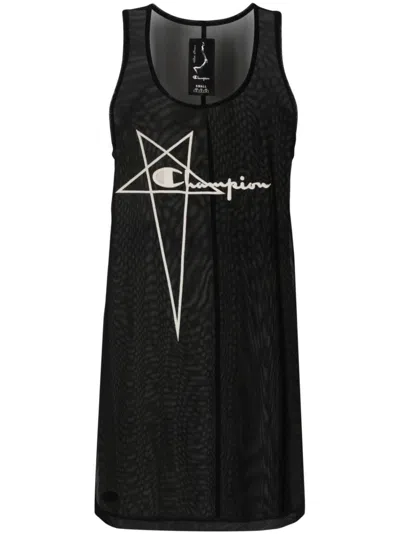 Rick Owens X Champions Logo Short Dress