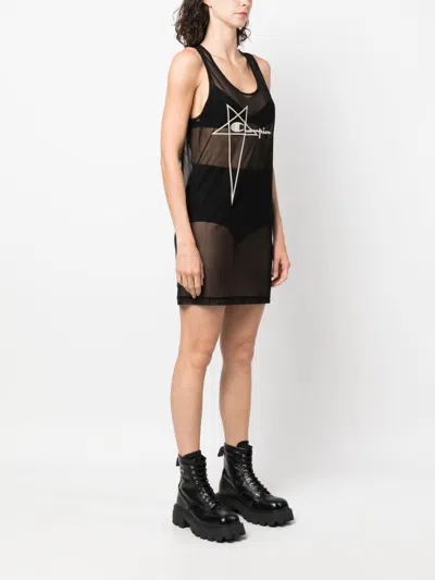 Rick Owens X Champions Logo Short Dress