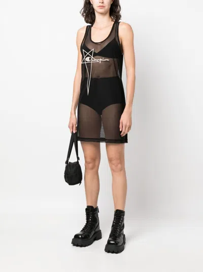 Rick Owens X Champions Logo Short Dress
