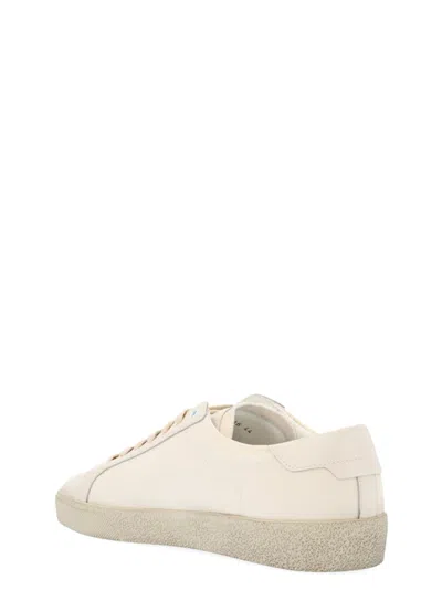 Saint Laurent Logo Print Low Top Sneakers
