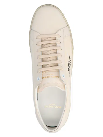 Saint Laurent Logo Print Low Top Sneakers