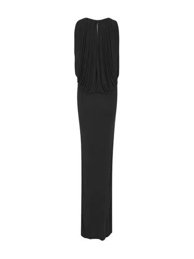 Shop Saint Laurent Long Jersey Dress