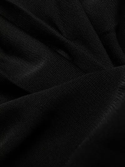 Saint Laurent One-shoulder Draped Maxi Dress