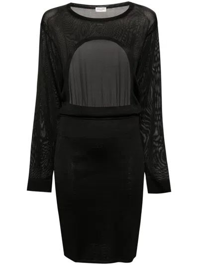 Saint Laurent Women's Open-back Knitted Dress
