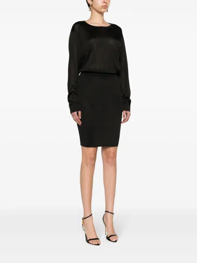 Saint Laurent Women's Open-back Knitted Dress