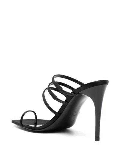 Saint Laurent Jerry 95mm Satin Mules In Black
