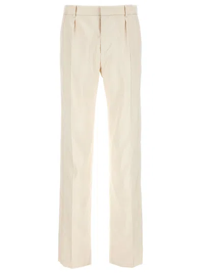 Shop Saint Laurent Silk Tuxedo Style Pants