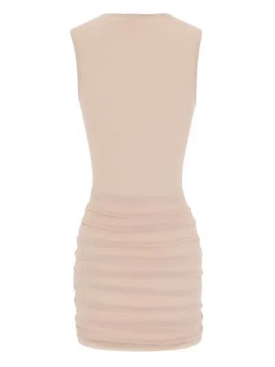 Saint Laurent Abito Canotta In Tulle