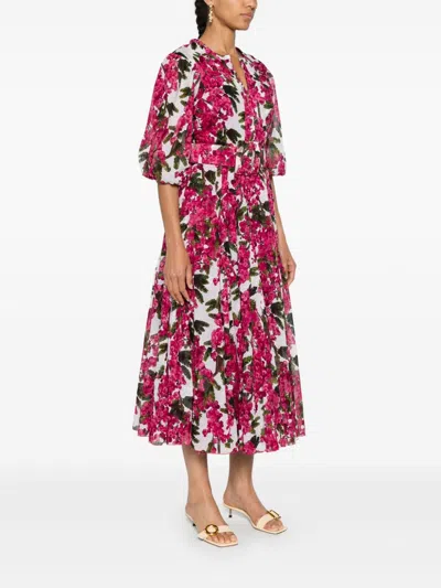 Shop Samantha Sung Floral Print Shirt Dress