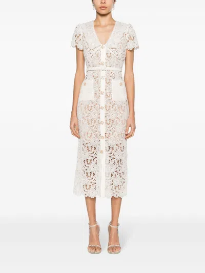 Shop Self-portrait Self Portrait Lace Midi Dress