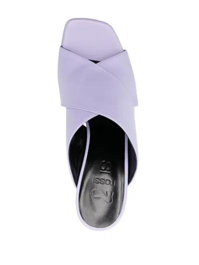 Si Rossi Leather Heel Mules