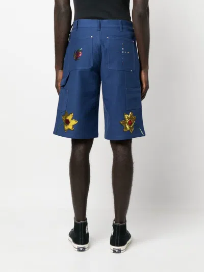 Sky High Farm Workwear Embroidered Denim Shorts