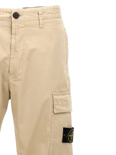 Shop Stone Island Logo Patch Cargo Pants