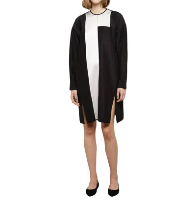 Zero + Maria Cornejo Ire Colorblock Dress In Black In Black