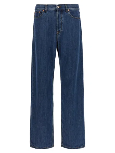 Valentino Denim Jeans With Back Patch Pockets