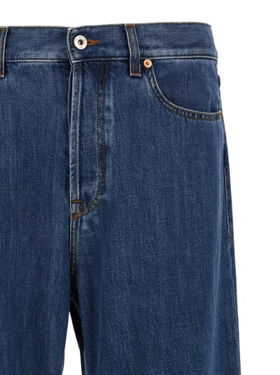 Valentino Denim Jeans With Back Patch Pockets