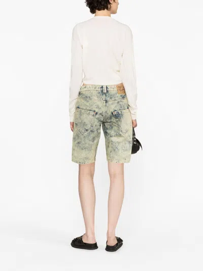 Vaquera Denim Split Shorts