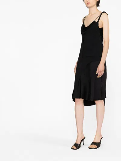 Victoria Beckham Fringe-trimmed Asymmetric Minidress