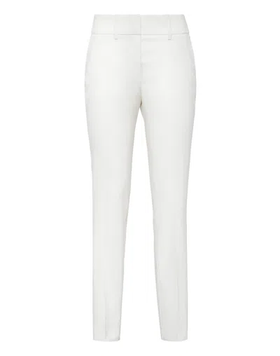 Philipp Plein Straight Trousers In White