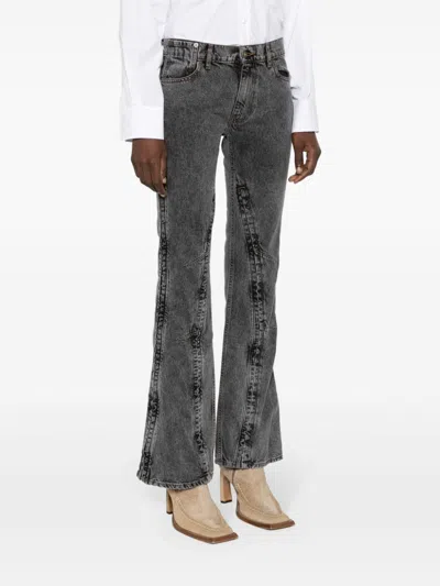 Y/project Evergreen Hook And Eye Slim Denim Jeans