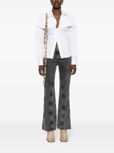 Y/project Evergreen Hook And Eye Slim Denim Jeans