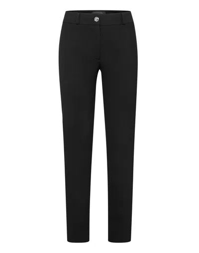 Philipp Plein Long Trousers Iconic Plein In Black
