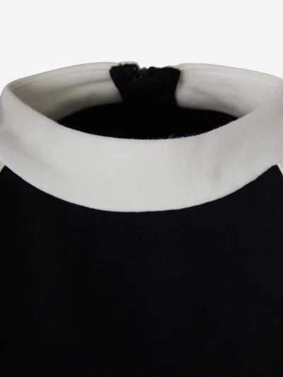 Balmain Two-tone Cropped Top In Bead Detail On The Front
