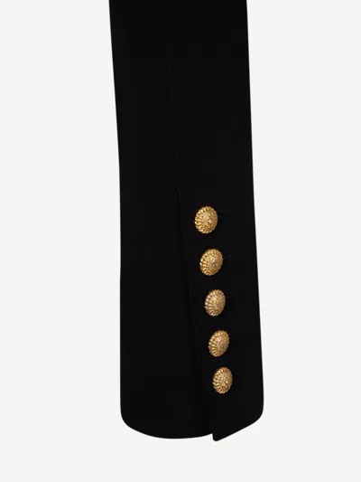 Shop Balmain Spancer Crepe Jacket In Contrast Piping