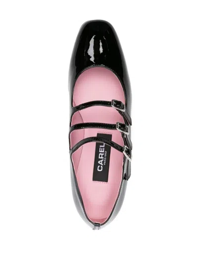 Carel Paris Timeless Mary Jane With Adjustable Straps And Low Heel In Black