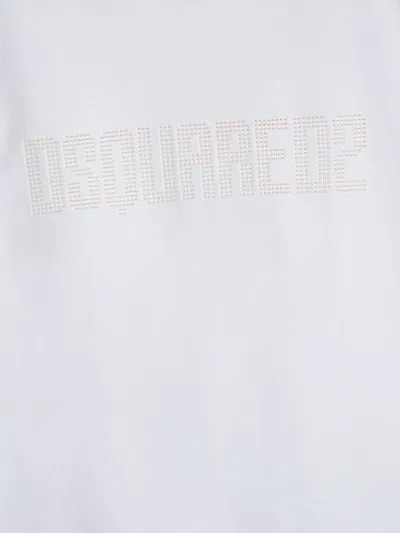 Shop Dsquared2 3d Printed Cotton T-shirt In Logo Printed On The Front