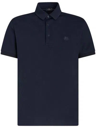 Shop Etro T-shirts And Polos In Blue