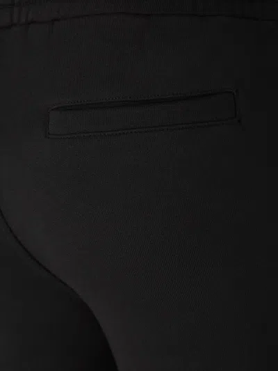 Givenchy Man Pants Black Size M Cotton In Oversized Logo Embroidered On Front And Back