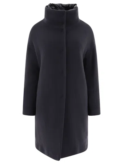 Shop Herno Down Coat In New Modern Double And Nylon Ultralight Coats In Blue