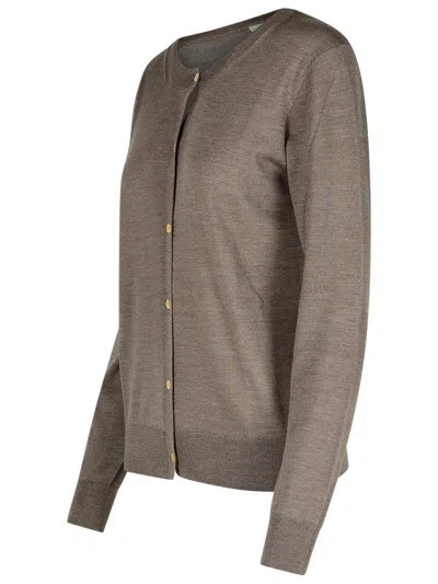 Shop P.a.r.o.s.h . 'sap' Brown Wool Blend Cardigan