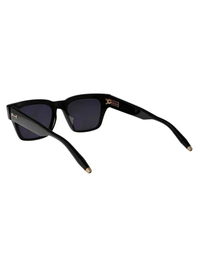 Shop Akoni Sunglasses In Black W/dark Grey